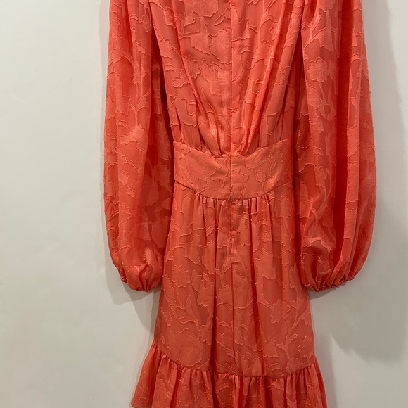 Alex Marie Simone Coral V Neck long sleeve tie waist Sizes 2, 4 NWT Spring - Picture 7 of 9